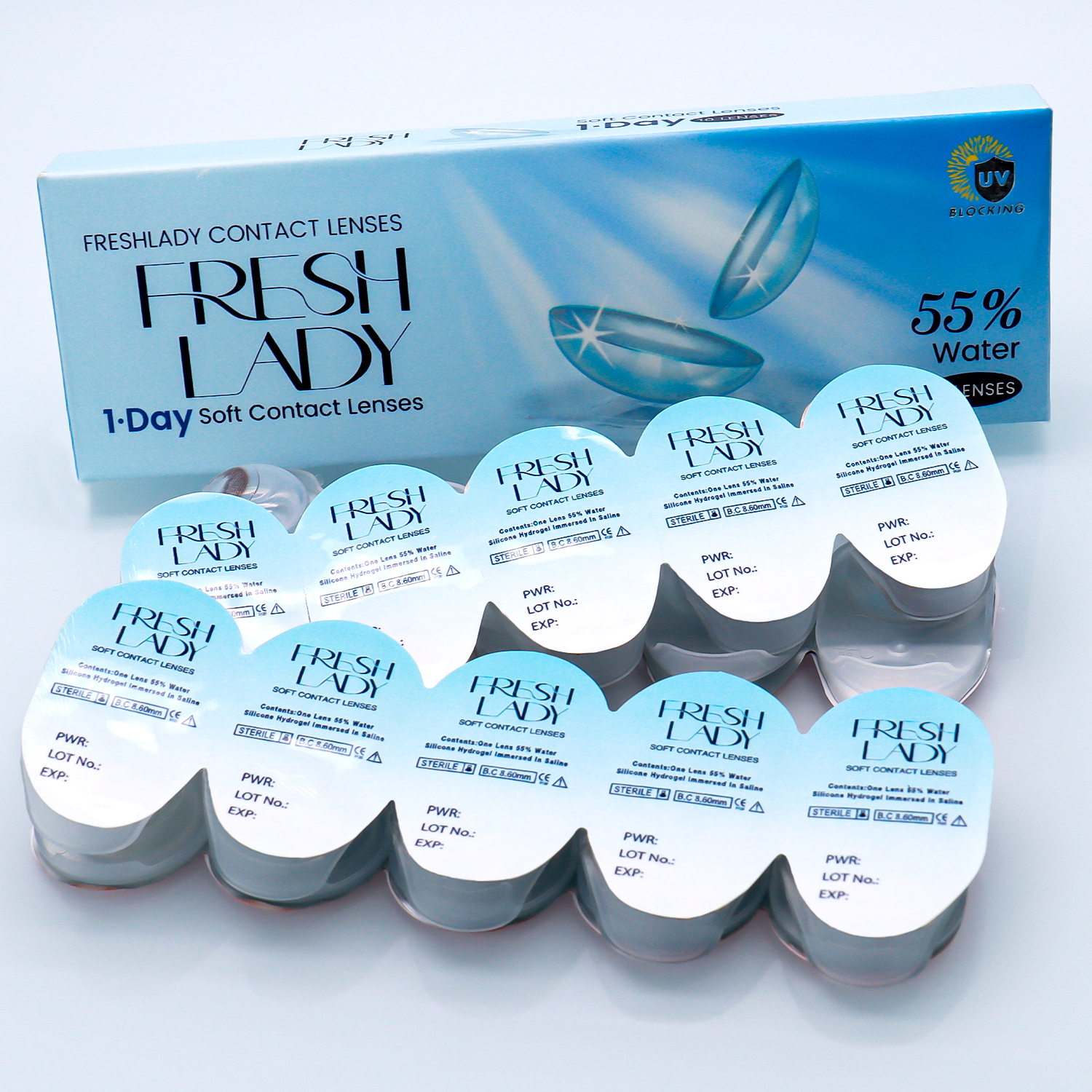 Fresh Lady Blue Eyes Color Daily Lens